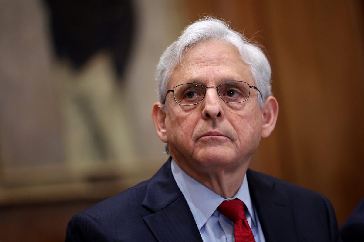 U.S. Attorney General Merrick Garland delivers remarks during a meeting with U.S. attorneys at the Justice Department in Washington, on June 14, 2023. (Kevin Dietsch/Getty Images)