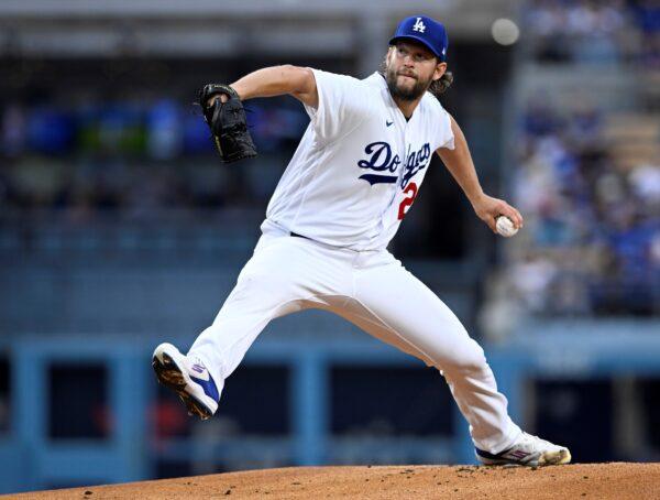 Los Angeles Dodgers starting pitcher Clayton Kershaw throws to a Chicago White Sox batter during the first inning of a baseball game in Los Angeles on June 14, 2023. (Alex Gallardo/AP Photo)
