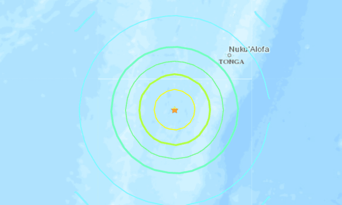 Earthquake of Magnitude 7.2 Strikes Near Tonga