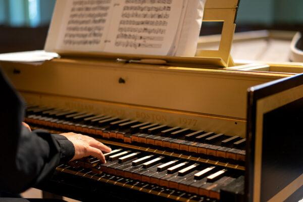 A harpsichordist performing at the Baroque Music Festival. (Gary Payne/Baroque Music Festival)