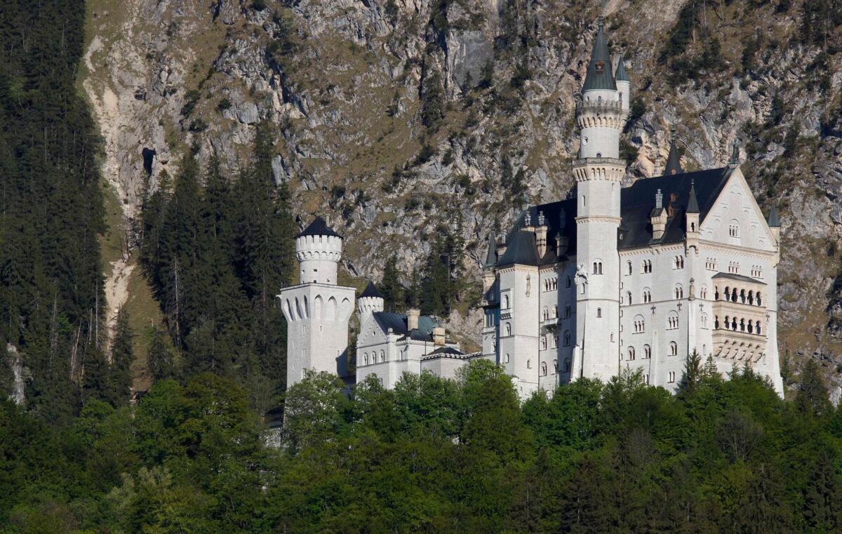Castle Neuschwanstein, a 19th century creation by Bavaria's fairy tale king Ludwig II and world renowned tourist attraction, in Hohenschwangau near Fuessen, southern Germany, on May 9, 2011. (Matthias Schrader/AP Photo)