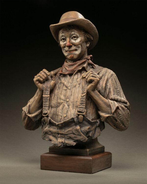 Express Ranches Great American Cowboy Award: “Showtime” by Blair Buswell. Bronze; 15 inches by 11 inches by 7 inches. (Courtesy of the National Cowboy & Western Heritage Museum)