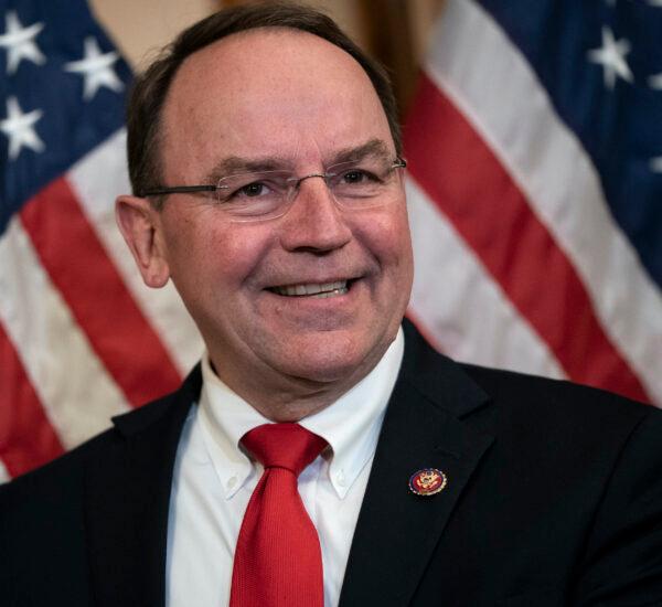 Rep. Tom Tiffany (R-Wis.) participates in a ceremonial swearing-in at the U.S. Capitol in Washington on May 19, 2020. (Photo by Drew Angerer/Getty Images)