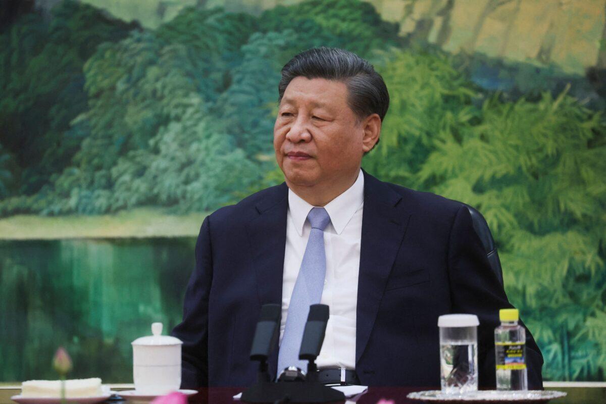 Chinese leader Xi Jinping attends a meeting with U.S. Secretary of State Antony Blinken (not pictured) in Beijing on June 19, 2023. (Leah Millis/Pool/AFP via Getty Images)