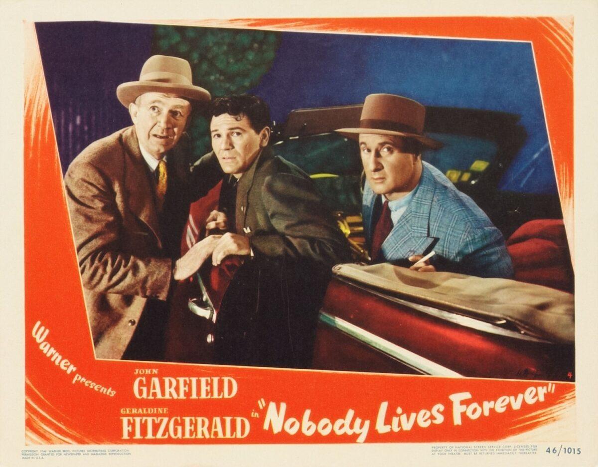 Lobby card from the 1946 film "Nobody Lives Forever." (MovieStillsDB)