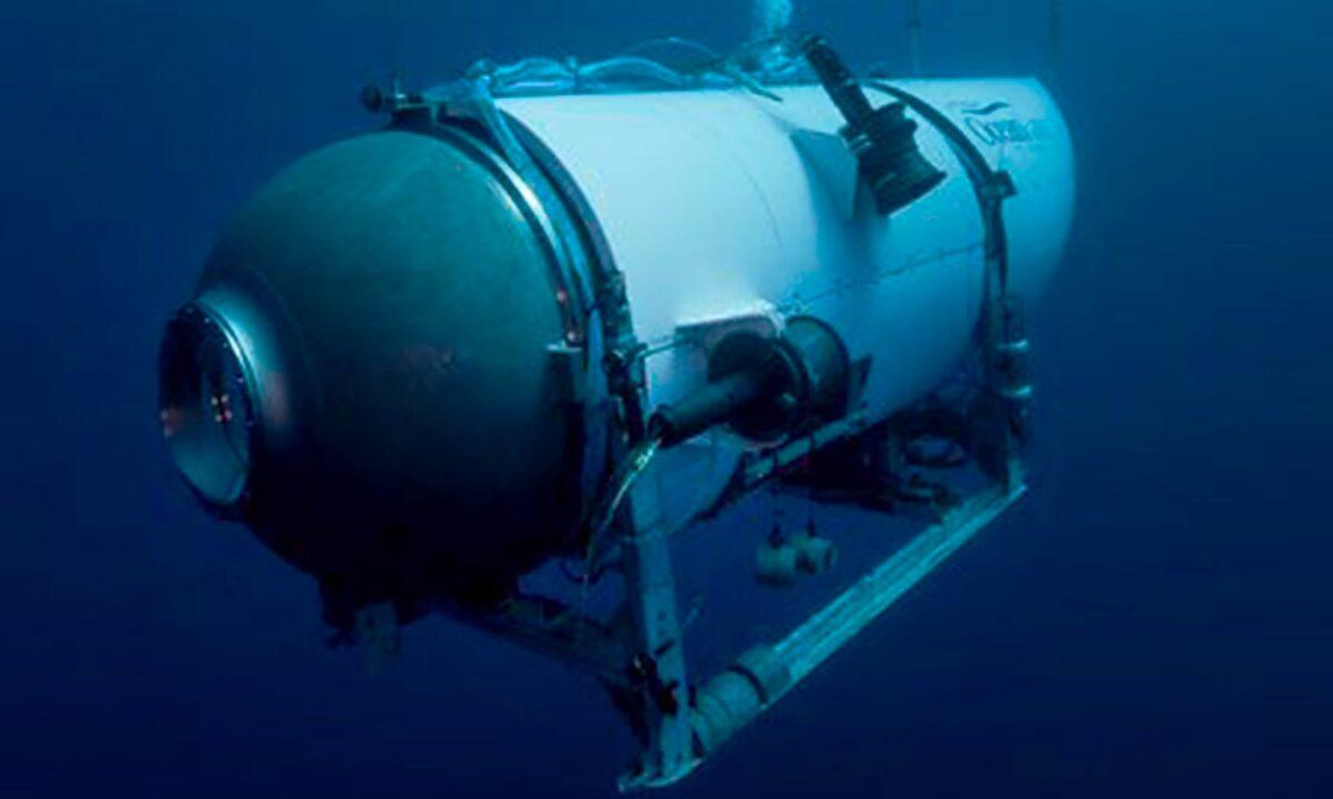 This undated image provided in June 2021 shows OceanGate Expeditions' Titan submersible. (OceanGate Expeditions via AP)