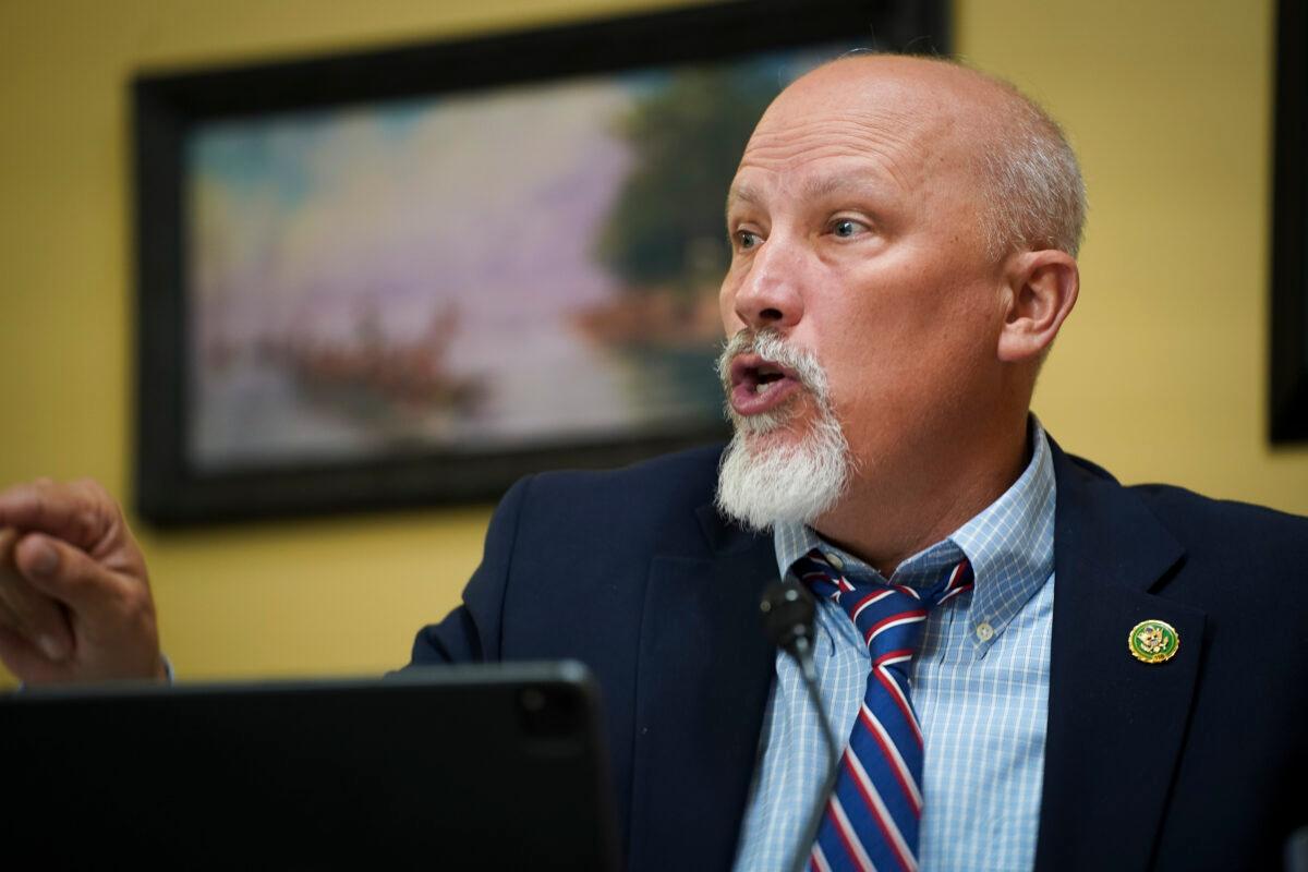 Rep. Chip Roy (R-Texas) speaks during a House Rules Committee meeting in Washington on June 20, 2023. (Madalina Vasiliu/The Epoch Times)