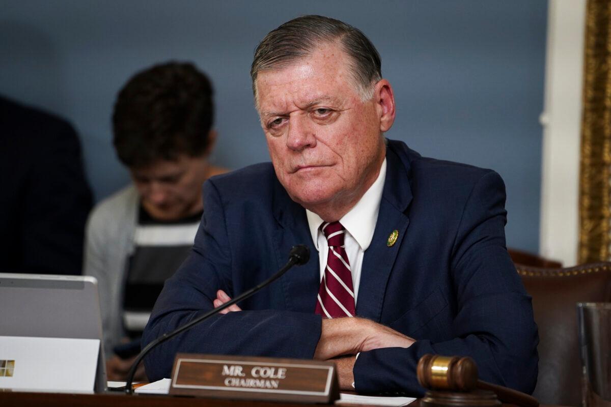 Rep. Tom Cole (R-Okla.) during a House Rules Committee meeting in Congress in Washington on June 20, 2023. (Madalina Vasiliu/The Epoch Times)