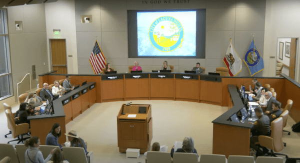 A still image from a video of Laguna Niguel City Council's meeting in Laguna Niguel, Calif., on June 6, 2023. (Screenshot via YouTube/City of Laguna Niguel)