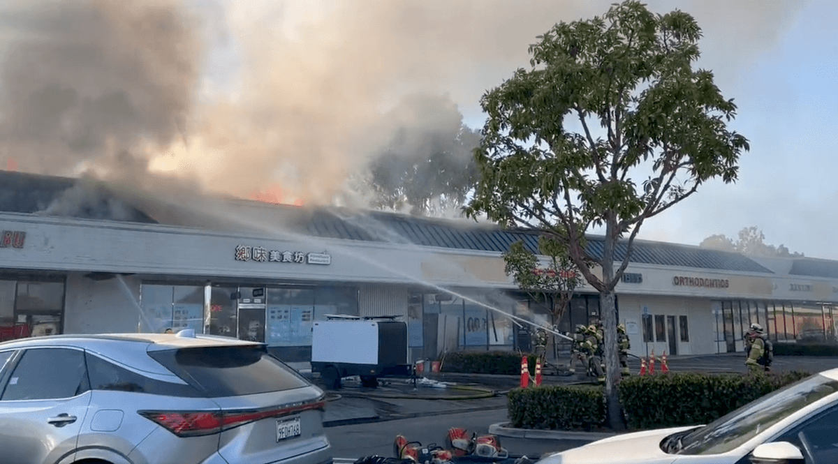 3-Alarm Fire Engulfs Restaurant at Irvine Strip Mall