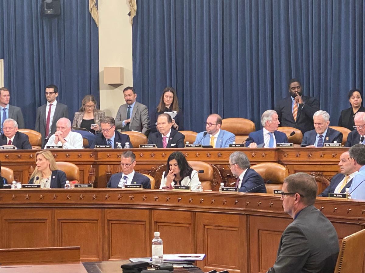Members of the House Ways and Means Committee during a hearing before voting on June 22, 2023, to make public whistleblower allegations that Hunter Biden received unfair treatment from the IRS and DOJ over tax fraud. (Joseph Lord/The Epoch Times)