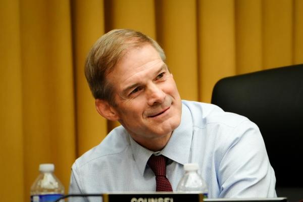 Chairman of the House Judiciary Committee Rep. Jim Jordan (R-Ohio) listens to discussions during John Durham’s testimony in Congress in Washington on June 21, 2023. (Madalina Vasiliu/The Epoch Times)