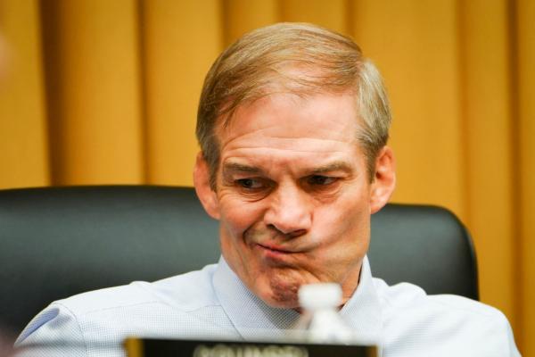 Chairman of the House Judiciary Committee Rep. Jim Jordan (R-Ohio) listens to discussions during John Durham’s testimony in Congress in Washington on June 21, 2023. (Madalina Vasiliu/The Epoch Times)