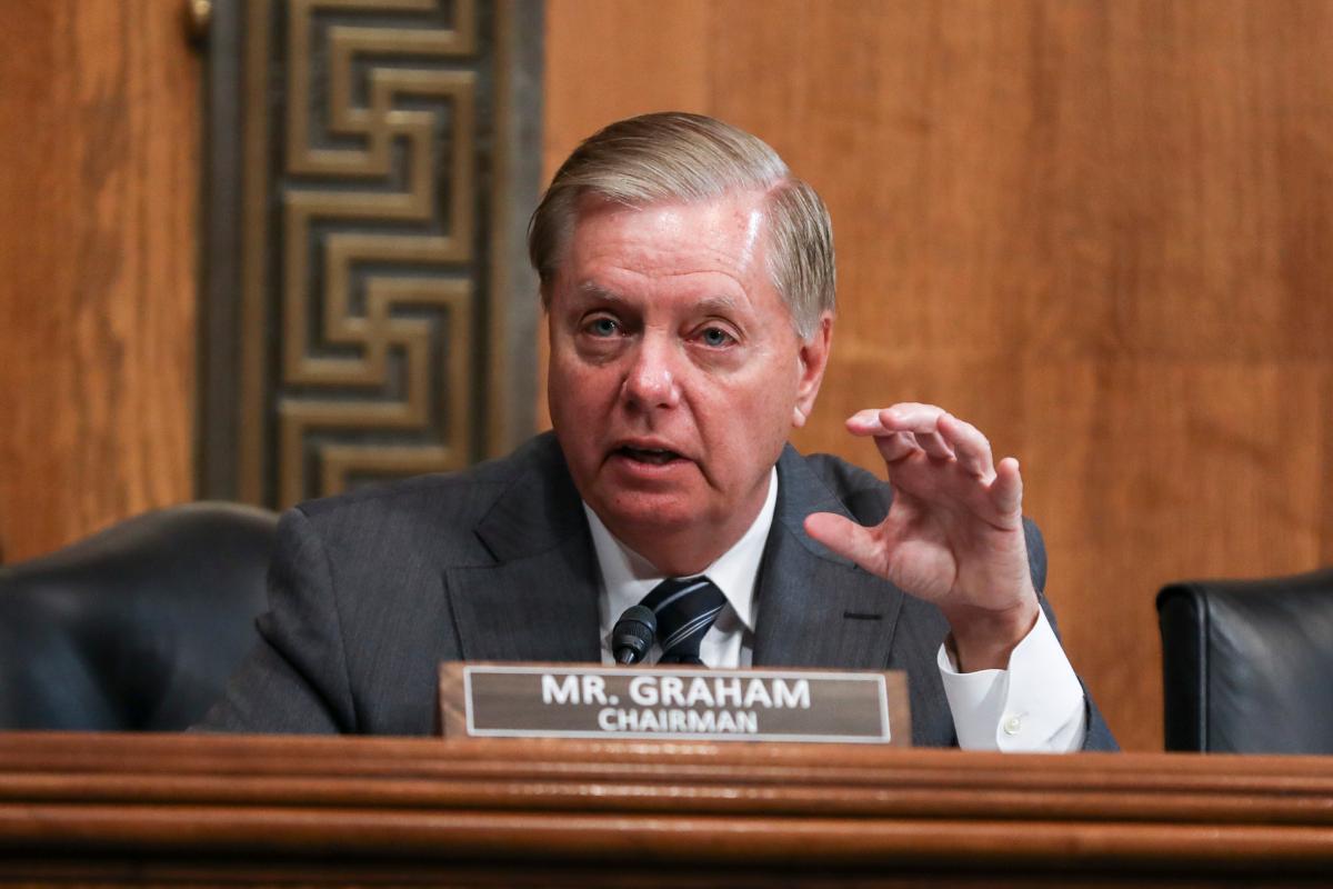  Sen. Lindsey Graham (R-S.C.) during a Senate Judiciary hearing about sanctuary jurisdictions on Capitol Hill in Washington on Oct. 22, 2019. (Charlotte Cuthbertson/The Epoch Times)