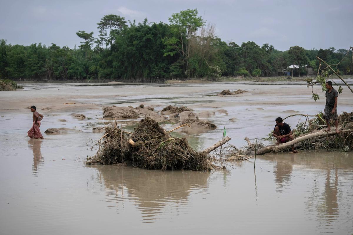 Flooding Displaces Tens of Thousands and Kills One as Heavy Monsoon Rains Batter Indian Villages