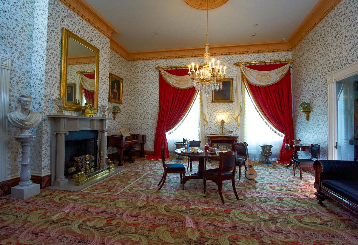 The Back Parlor of Jackson's Hermitage. (Courtesy of The Hermitage)