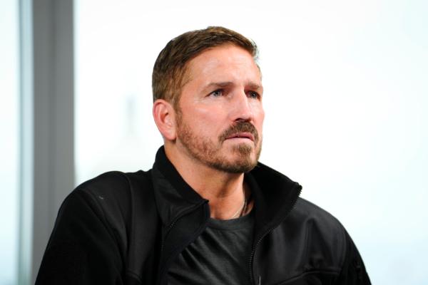 Jim Caviezel, actor in the new human trafficking film "Sound of Freedom,” speaks during an interview in Washington on June 21, 2023. (Madalina Vasiliu/The Epoch Times)