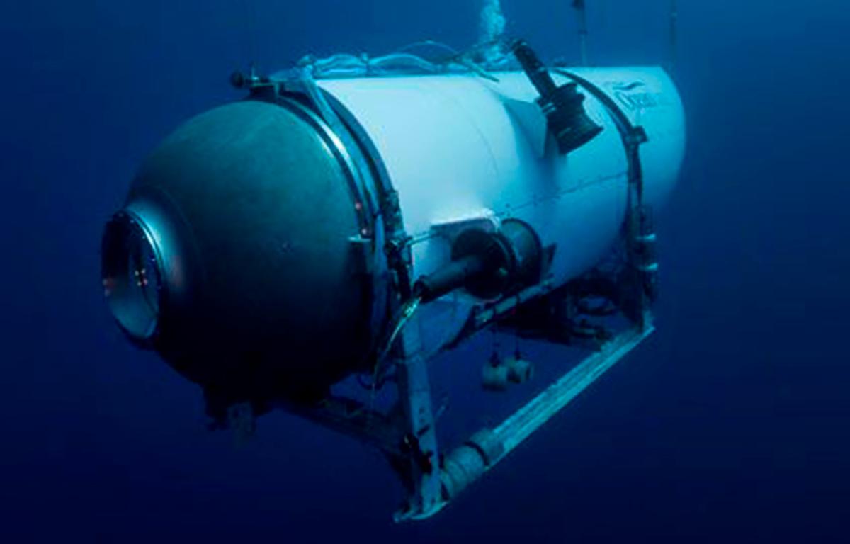 OceanGate Expeditions's Titan submersible in a file photo. (OceanGate Expeditions via AP)