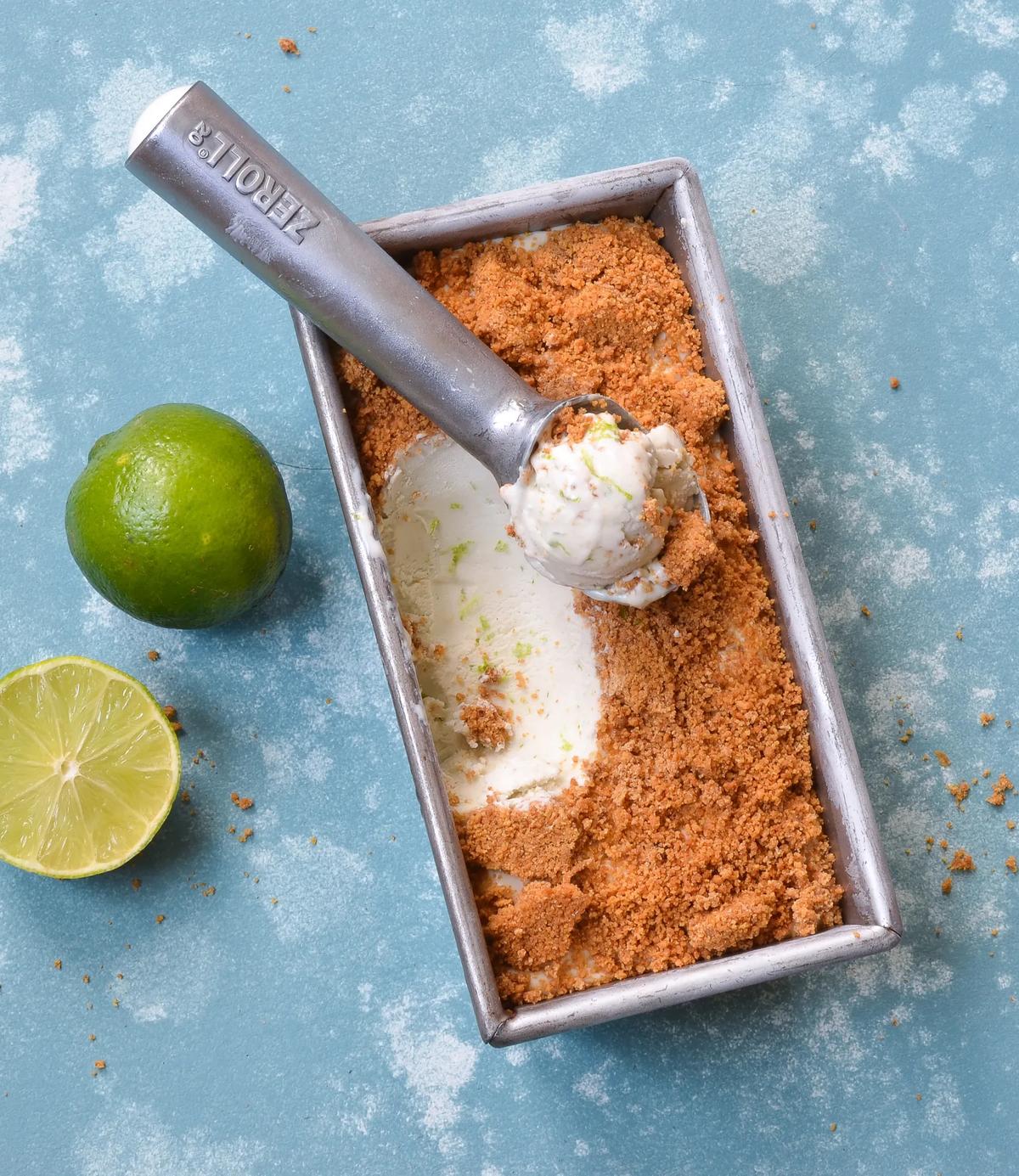 No-Churn Key Lime Pie Ice Cream