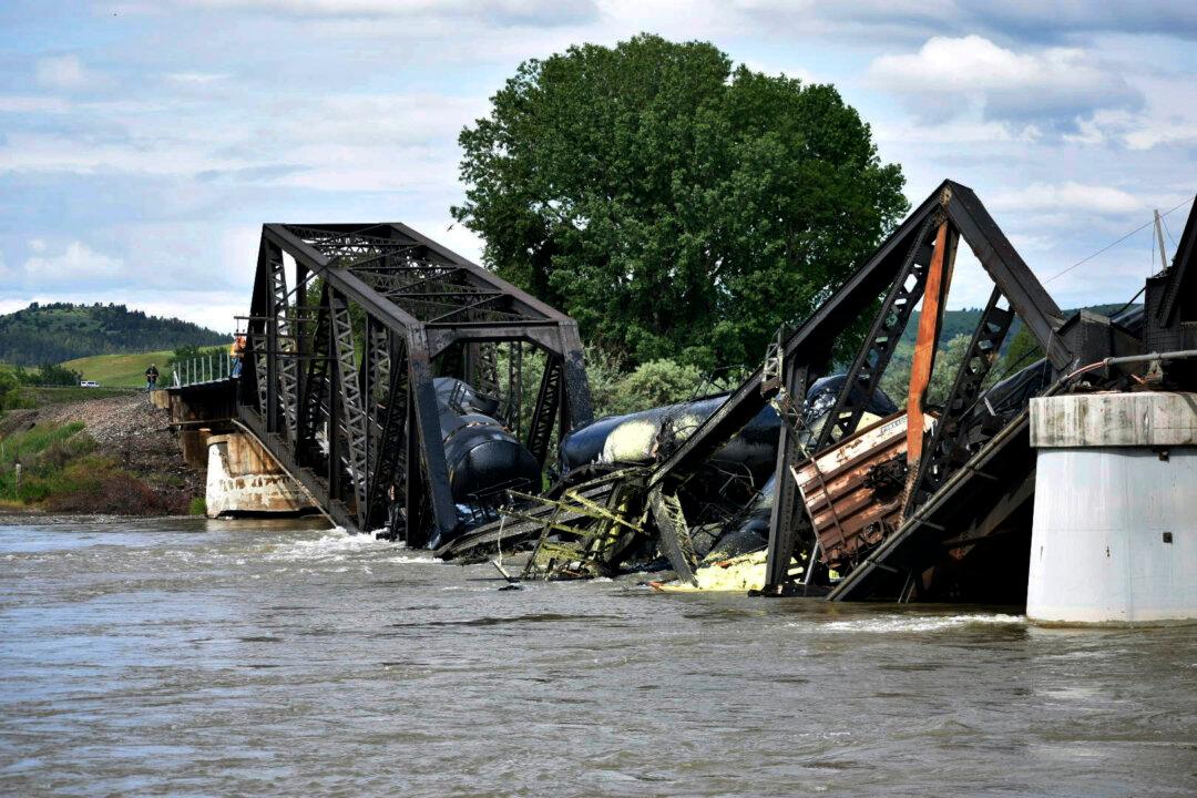 Train Carrying Hazardous Chemicals Derails in Montana After Bridge Collapses