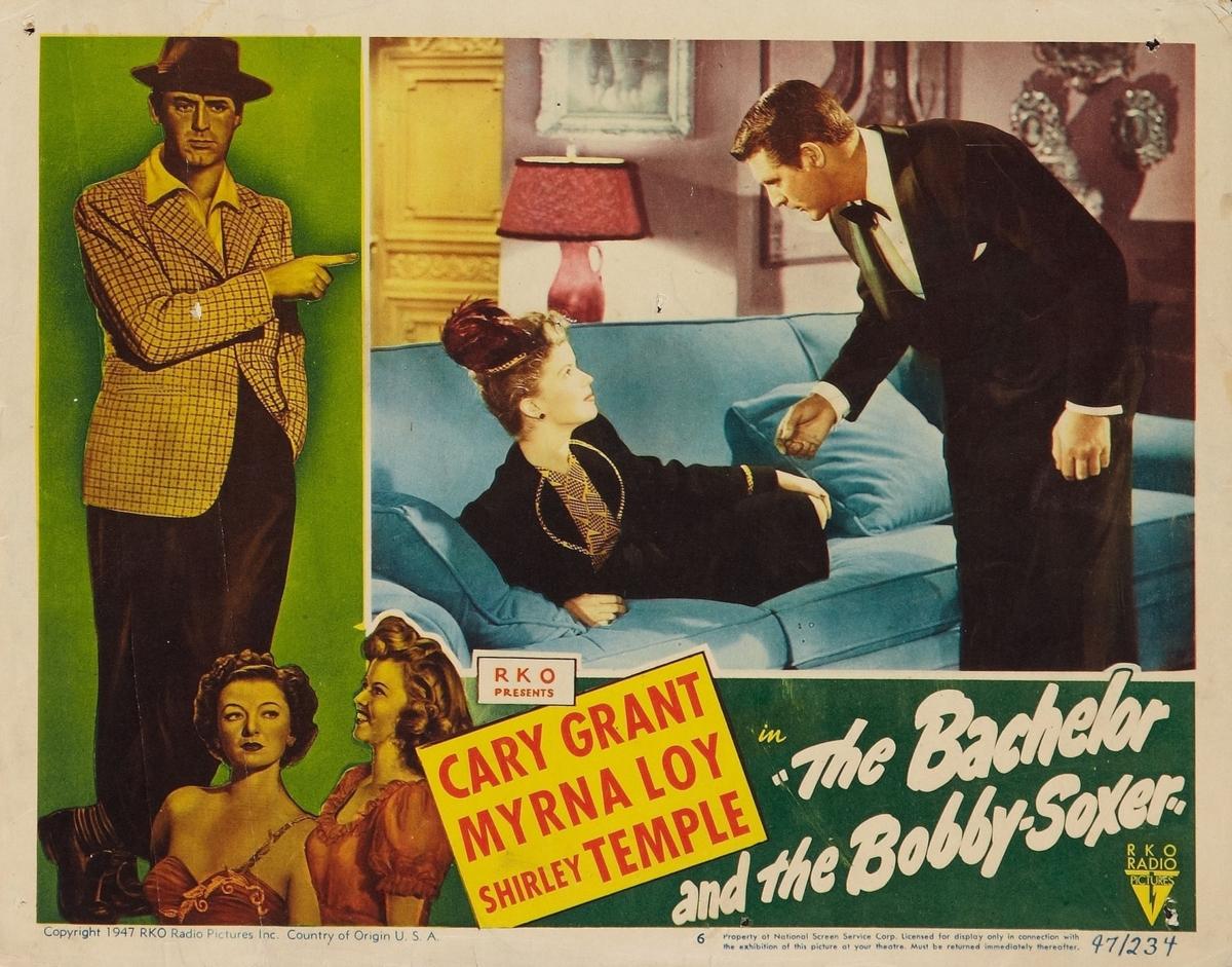 A lobby card for the 1947 film "The Bachelor and the Bobby-Soxer." (MovieStillsDB)
