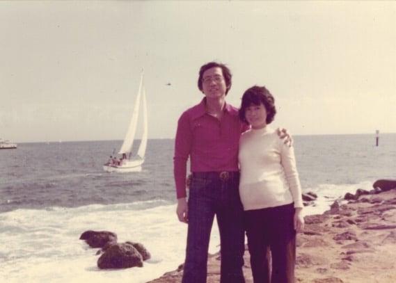Bob and his wife's first destination in the United States—Hawaii. (Courtesy of Bob Lau)