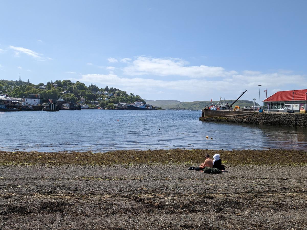 A view of Oban Bay from a rocky beach in Oban, Scotland. Colleen Kujawa's tour group stopped there for a lunch break. (Colleen Kujawa/Chicago Tribiune/TNS)