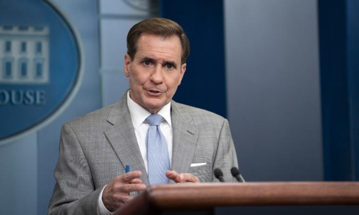 National Security Council spokesman John Kirby speaks during a news briefing at the White House on June 26, 2023.(Madalina Vasiliu/The Epoch Times)