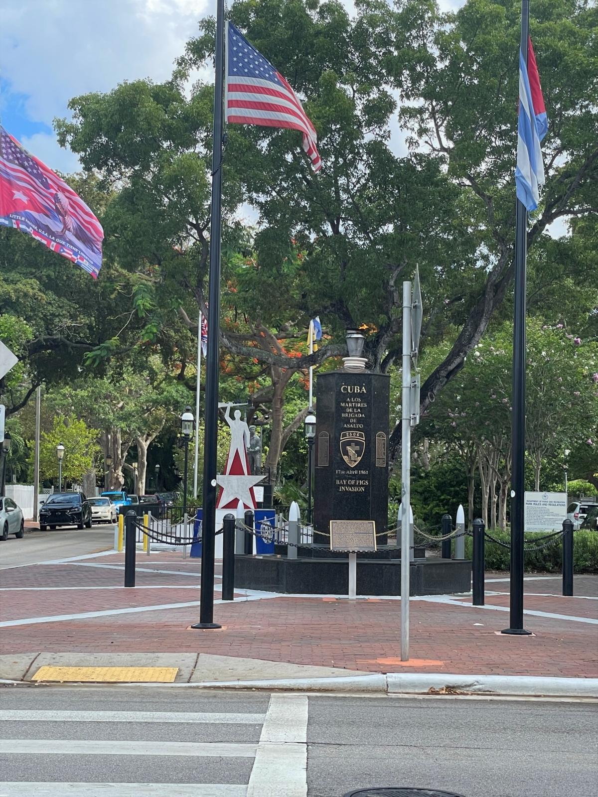 The Bay of Pigs Monument in Little Havana, Miami. (Alexander Liao)