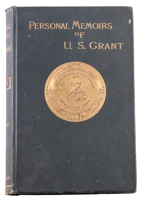 A first edition copy of Grant’s personal memoirs from 1885. (David Newmann/National Park Service)