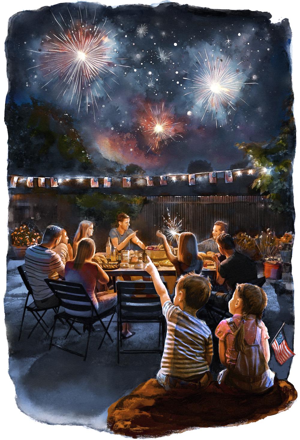 Independence Day is a time for gatherings in the form of barbecues, picnics, and potlucks, where friends and family can celebrate American liberty. (Biba Kayewich)