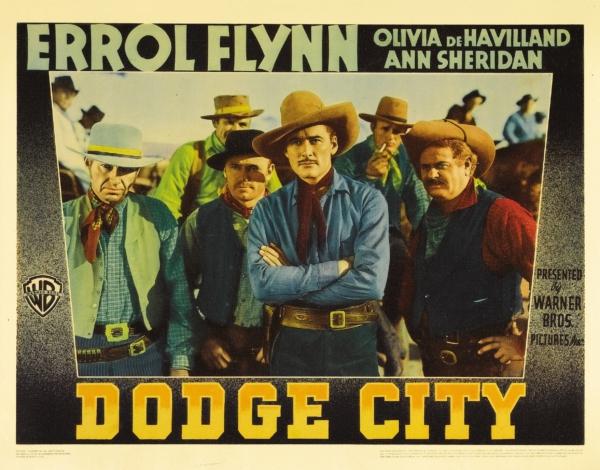 Lobby card for "Dodge City" directed by Michael Curtiz. (MovieStillsDB)