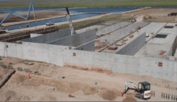A fake picture showing construction of the digesters, which Brewer sent to investors. (U.S. Attorney's Office for the Eastern District of California)