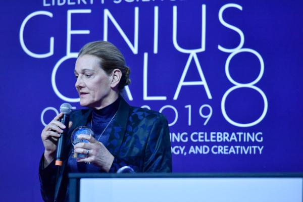 CEO and Chairwoman United Therapeutics. Co-Founder of Sirius XM Martine Rothblatt speaks onstage during the Liberty Science Center Genius Gala 8 at Liberty Science Center on May 13, 2019. (Eugene Gologursky/Getty Images for Liberty Science Center )
