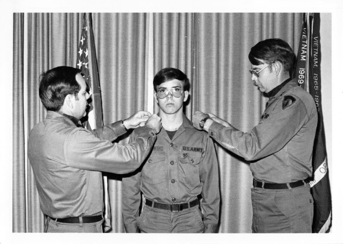 In 1978, Cooper was promoted to the rank of Army specialist. (Courtesy of Dr. Rory Cooper）