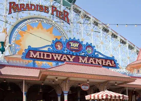 The "Toy Story Midway Mania" ride at California Adventure Theme Park in 2013. (Courtesy of Disneyland Resort)