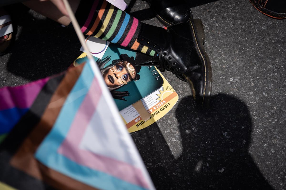 The annual New York City Pride March in New York City on June 25, 2023. (Samira Bouaou/The Epoch Times)