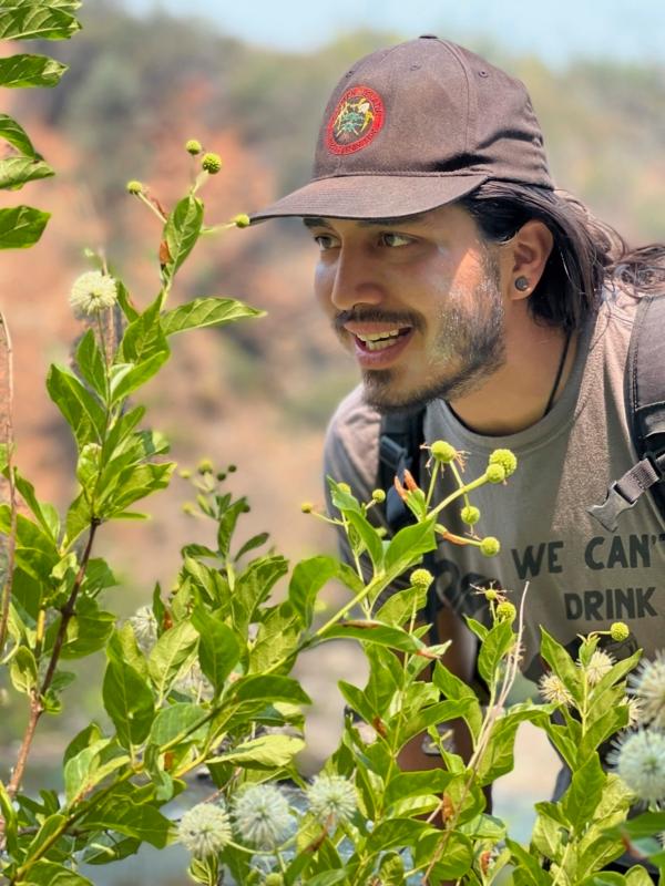 Gabriel Trujillo, a Ph.D. candidate at the University of California, Berkeley, conducts field research in Mexico. (Roxanne Cruz-de Hoyos/AP Photo)