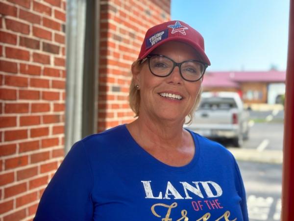 Catherine Whiten of Central, S.C., in Liberty, S.C., after attending a rally for former President Donald Trump in nearby Pickens, S.C., on July 1, 2023. (Courtesy of Michael Hisle)