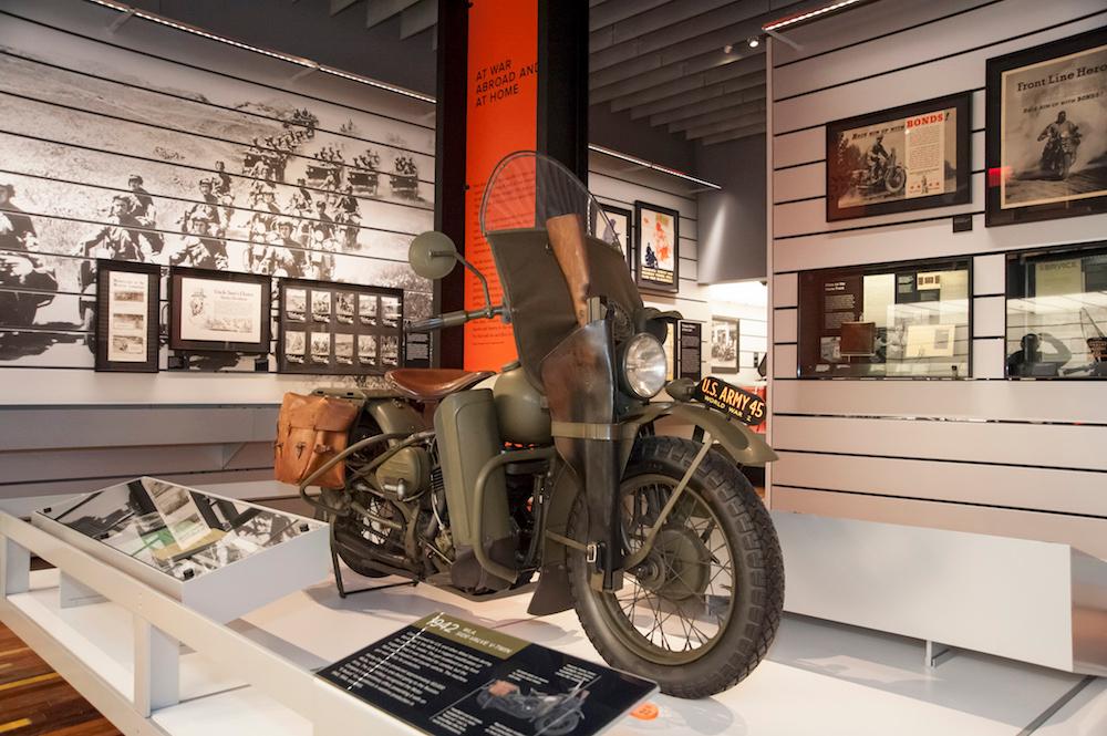 During World War II, Harley-Davidson produced about 60,000 WLAs for U.S. and Allied troops. (Courtesy of the Harley-Davidson Museum