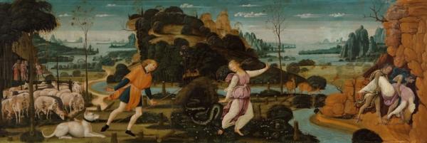 "The Myth of Eurydice and Orpheus," circa 1475–1480, by Jacopo del Sellaio. (Public Domain)
