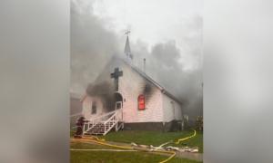 Church in Northern Alberta Badly Damaged by Fire