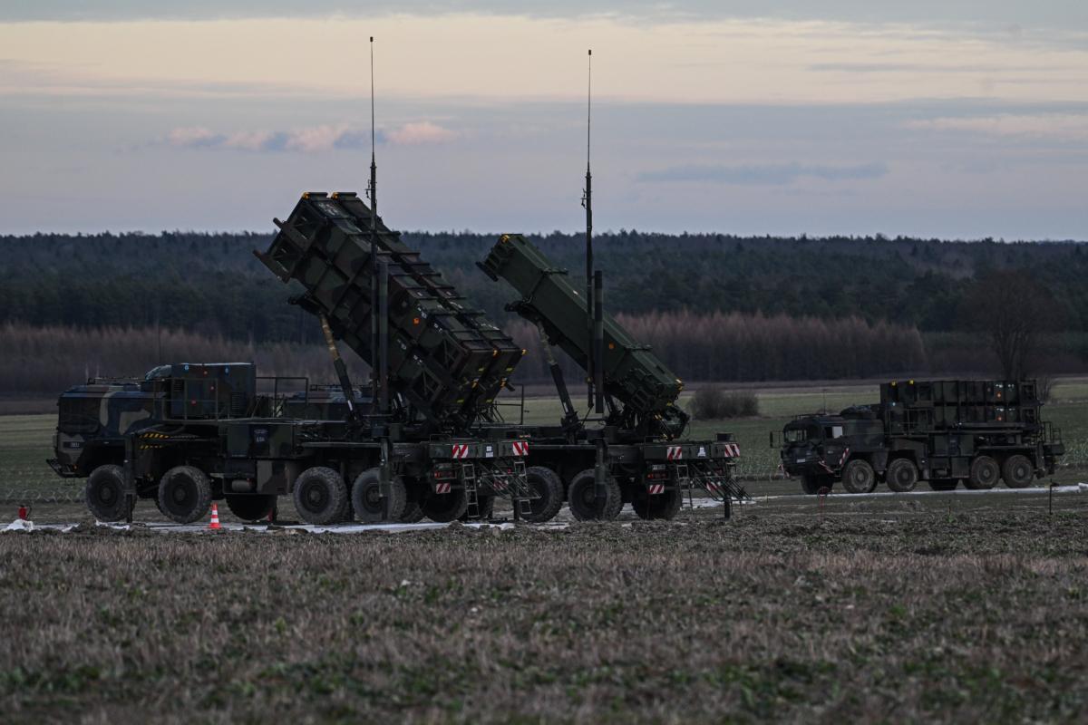 U.S.-made Patriot surface-to-air missile (SAM) systems are pictured near Zamosc, Poland, on Feb. 18, 2023. (Omar Marques/Getty Images)