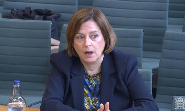 Dame Melanie Dawes, Ofcom chief executive, giving evidence to the Digital, Culture, Media and Sport Select Committee at the House of Commons, London, on March 14, 2023. (House of Commons via PA Media)