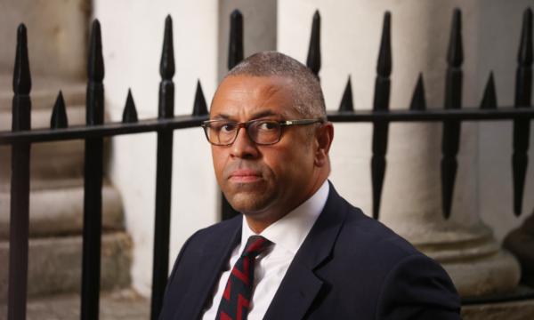 Foreign Secretary James Cleverly arrives in Downing Street for the first cabinet meeting after Liz Truss took office as the new prime minister in London on September 07, 2022. (Dan Kitwood/Getty Images)