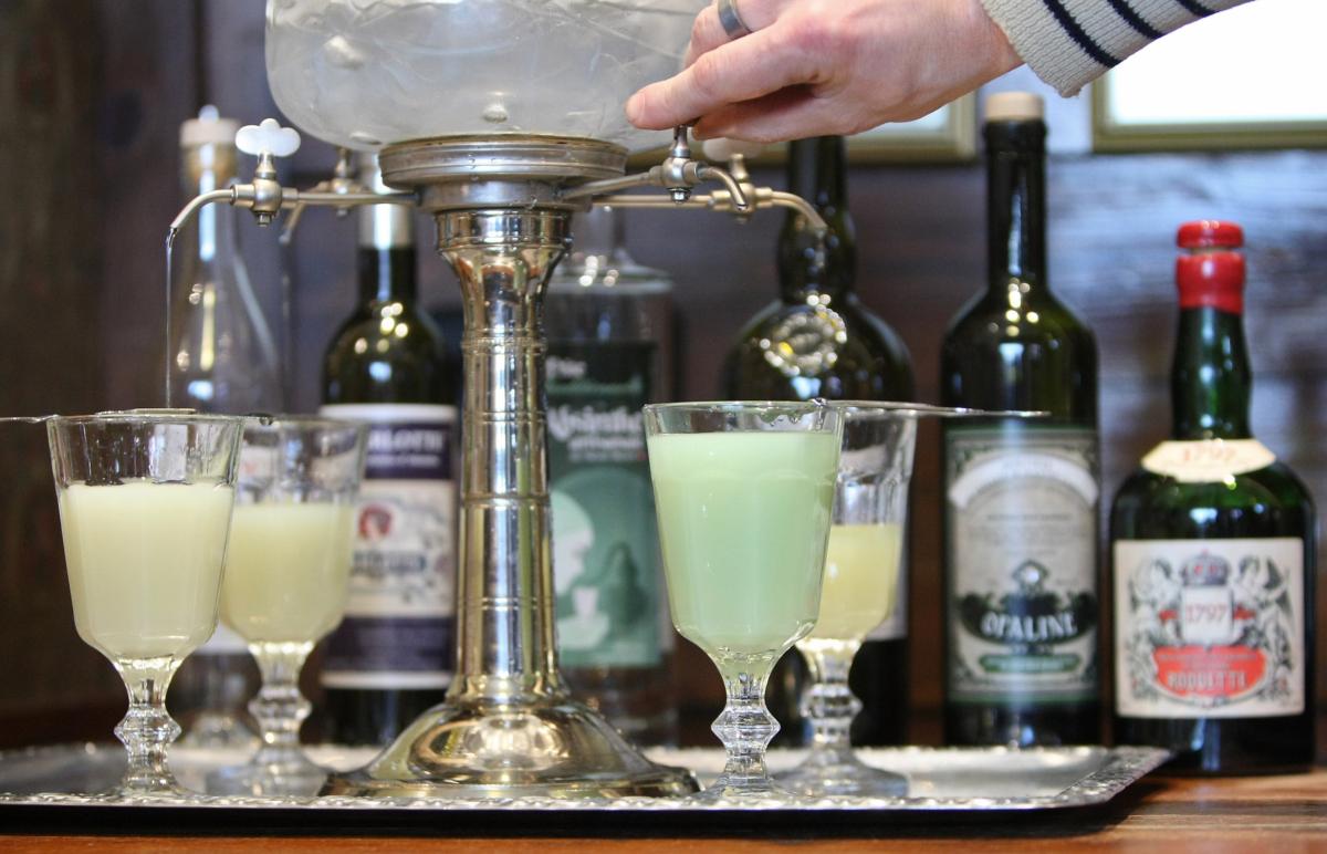 An absinthe fountain is seen at the Absinth Depot shop in Berlin, Germany, in a file photo. (Adam Berry/Getty Images)