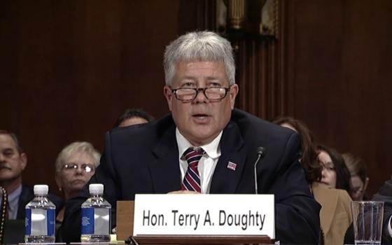 Judge Terry A. Doughty speaks before the Senate Committee on the Judiciary in 2017. (Sen. Bill Cassidy/YouTube/Screenshot)