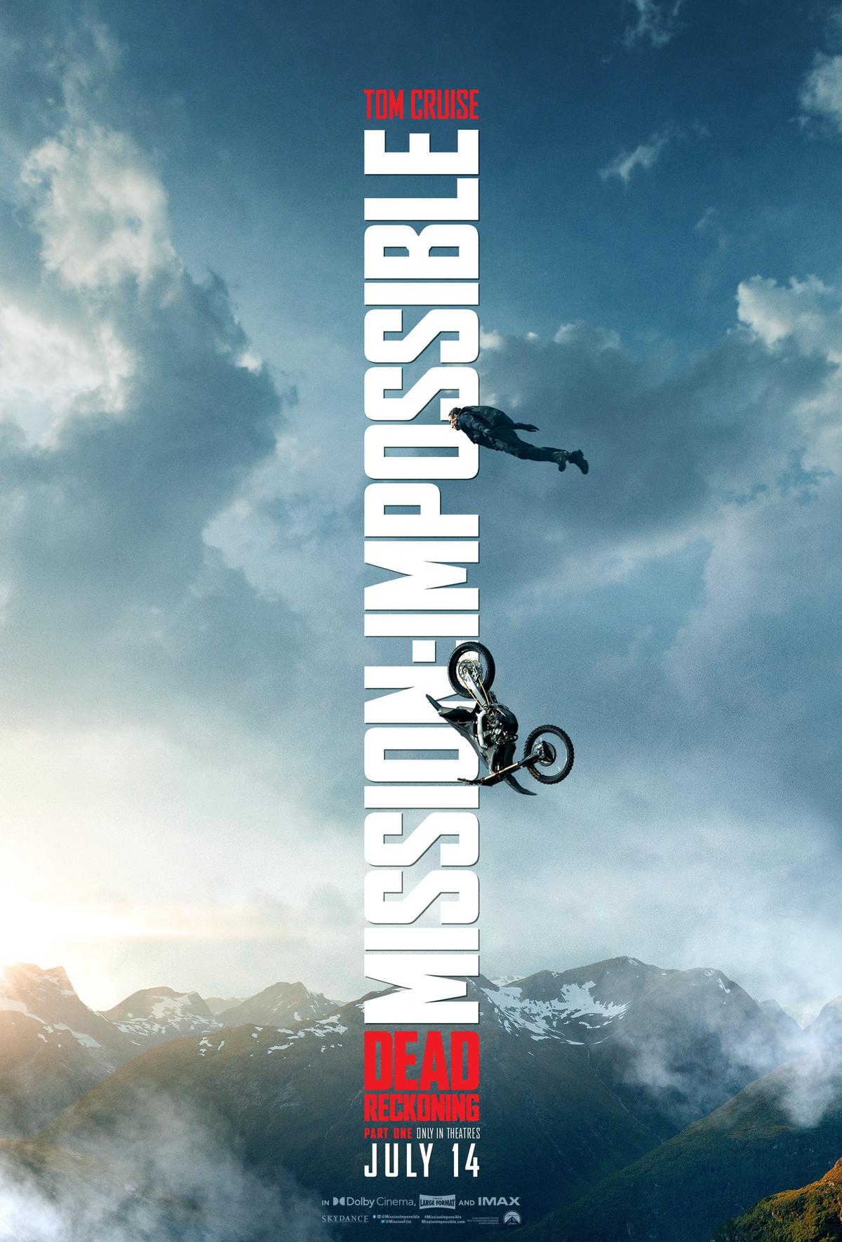 Movie poster for "Mission: Impossible - Dead Reckoning Part One." (Paramount Pictures/Skydance)
