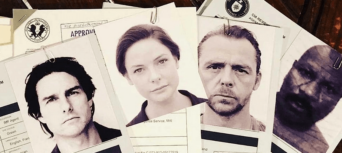 (L–R) Usual suspects of the IMF (Impossible Mission Force): Ethan Hunt (Tom Cruise), Ilsa Faust (Rebecca Ferguson), Benji Dunn (Simon Pegg), and Luther Stickell (Ving Rhames), in "Mission: Impossible - Dead Reckoning Part One." (Paramount Pictures/Skydance)