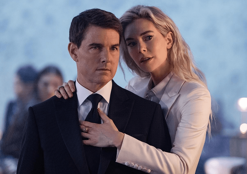 Ethan Hunt (Tom Cruise) and Alanna (Vanessa Kirby), in "Mission: Impossible - Dead Reckoning Part One." (Paramount Pictures/Skydance)